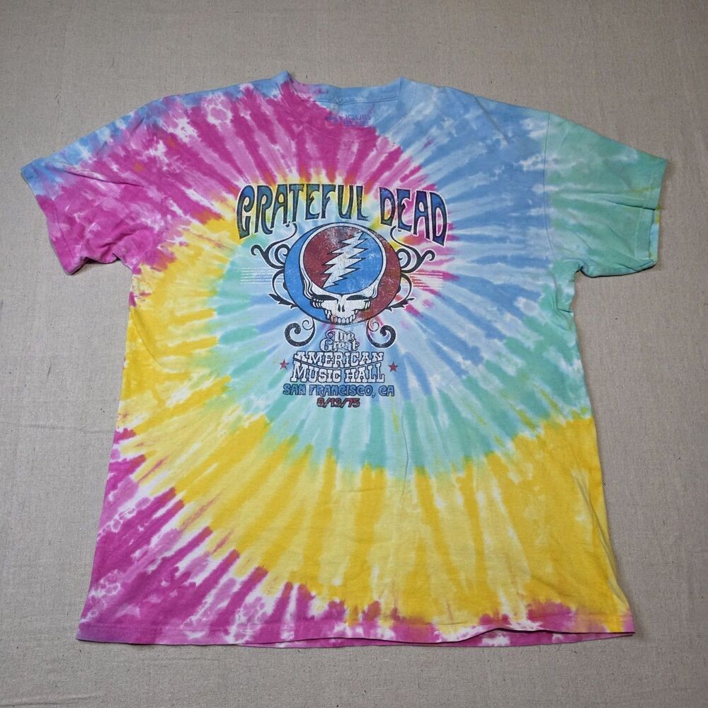 Liquid Blue Size XXL Grateful Dead American Music Hall Graphic Tee Tie-Dye
